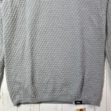 Bring Wonderwear 无缝连帽衫，浅灰色，男女通用，中号，灰色。浅灰色羊毛连帽衫/内搭衬衫。z00054409。