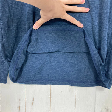 【女款 XL 海军蓝】 The North Face ( 北面 ) 长袖 RDT 羊毛圆领涤纶上衣 内搭 T恤 长袖 T恤 圆领 羊毛 z00058999 羊毛 长袖
