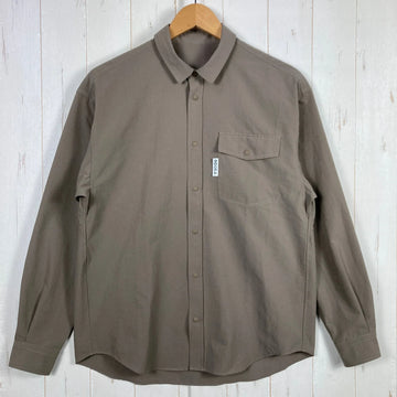 【Men's S ベージュ系】 Ridge Mountain Gear ( リッジマウンテンギア ) ベーシックロングスリーブシャツ ポリエステル ウェア トップス インナー シャツ ロングスリーブシャツ 化繊 z00054859  化繊 ロングスリーブシャツ イン