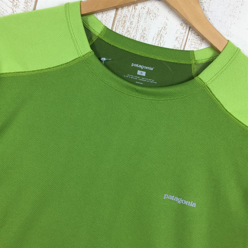 【Men's S グリーン系】 Patagonia ( パタゴニア ) ランシェード Tシャツ Runshade T-Shirt 24356 International Men's JND 化繊 ショートスリーブTシャツ クルーネック インナー シャツ トップス ウ