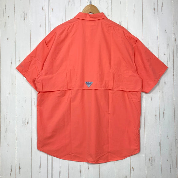 【Men's XL ピンク系】 Columbia ( コロンビア ) バハマ 2 ショートスリーブ シャツ Bahama II Short Sleeve Shirt PFGシリーズ ナイロン ウェア トップス インナー シャツ ショートスリーブシャツ 化繊 z000