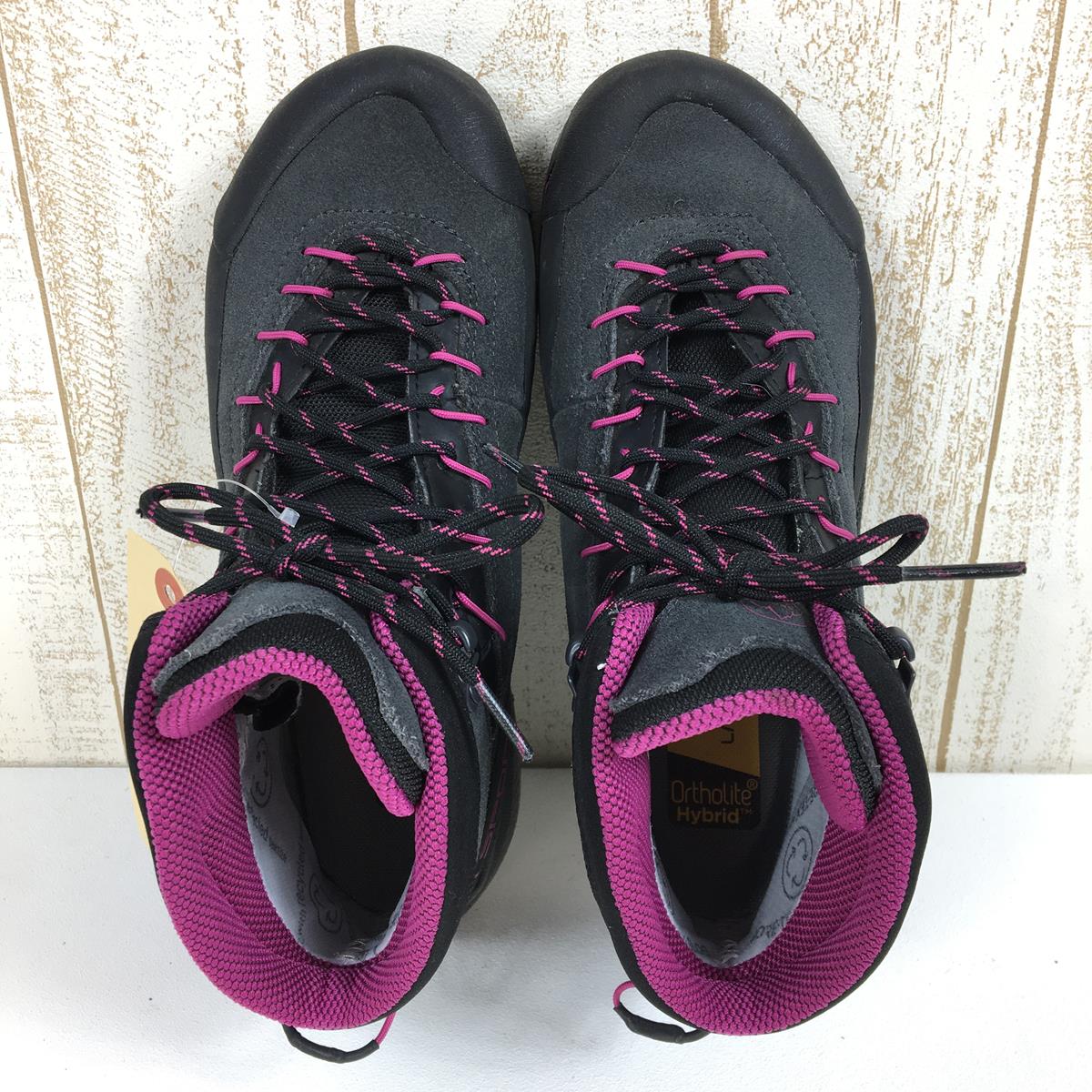 [女式 24.3 厘米黑色] La Sportiva Traverse X4 Evo Mid Gore-Tex 女式 Tx4 Evo Mid Gtx 女式登山鞋徒步鞋 37G 女式 900411 C