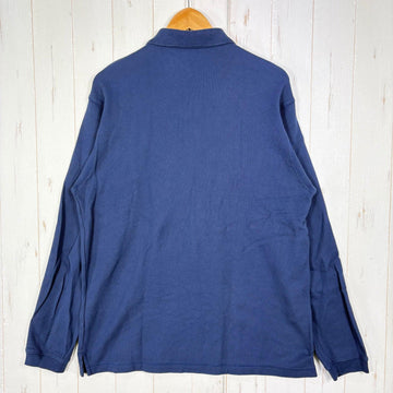【Men's M ネイビー系】 2006 Patagonia ( パタゴニア ) ロングスリーブ ポロシャツ Men's Long-Sleeved Polo Shirt クラシックネイビー / Classic Navy / CNY オーガニックコットン 鹿の子 オー - 0