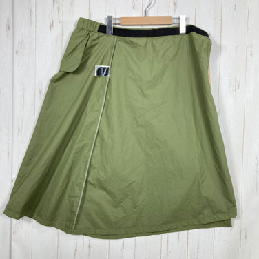 【Unisex XS/S グリーン系】 Millet ( ミレー ) ブリーズバリヤー ラップ スカート BREATHEBARRIER WRAP SKIRT U 耐久撥水 パッカブル ナイロン ウェア ボトムス スカート z00061087  スカート ボトムス ウェア