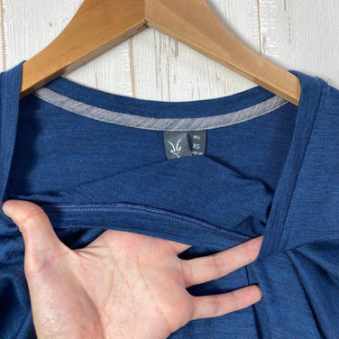 【Women's XS ネイビー系】 Ibex ( アイベックス ) ロングスリーブ メリノ ティー メリノウール ウェア トップス インナー シャツ ロングスリーブTシャツ クルーネック ウール z00056456  ウール ロングスリーブTシャツ クルーネック インナ