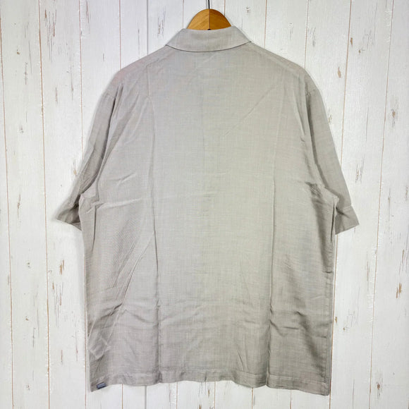 【Men's XL アイボリー系】 Houdini ( フーディニ ) メンズ ツリー ポロシャツ M's Tree Polo Shirt 860009 Sandstorm Light z00058242 Sandstorm Light 化繊 ショートスリーブシャツ イ
