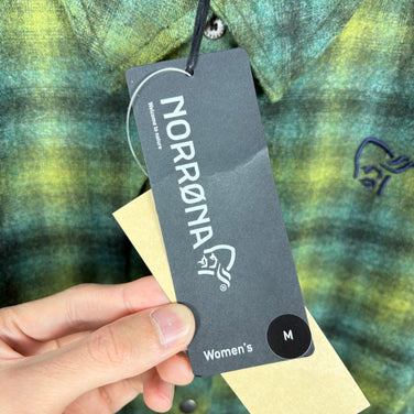 【Women's M カーキグリーン系】 Norrona ( ノローナ ) タモック ウール シャツ ウィメンズ Tamok Wool Shirt W's 1219-19 3001 ROSIN z00056113 3001 ROSIN ウール ロングスリーブシャツ インナー