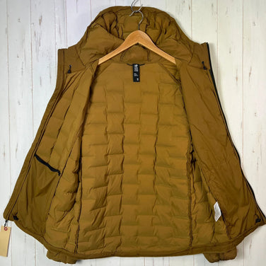 Men's Medium Brown Mountain Hardwear Stretchdown Hoody, Down Jacket, Outerwear, Down Insulation, z00053569