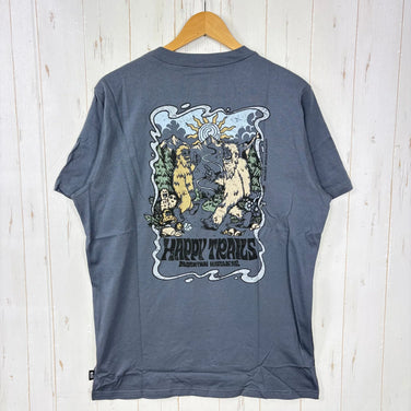 【Men's L Navy Series】 Mountain Hardwear Happy Trails Short Sleeve OM6911 053 z00056039 053 Synthetic Short Sleeve T-shirt
