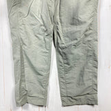 男士 L 码绿色 Yamatomichi（山道）5 口袋裤，鼠尾草灰尼龙，长裤，z00053999。