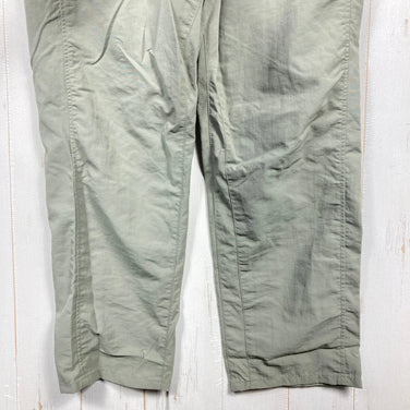 男士 L 码绿色 Yamatomichi（山道）5 口袋裤，鼠尾草灰尼龙，长裤，z00053999。