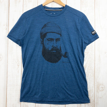 【Men's S ネイビー系】 Supernatural | Sn ( スーパーナチュラル ) セーラー ティー Sailor Tee メリノウール SNMO15230 Men's ウール ショートスリーブTシャツ クルーネック インナー シャツ トップス ウェア - 【公式】2ndGEAR（セカンドギア）Webショップ【登山用品・アウトドア用品専門 買取販売店】