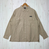 【Men's XL ベージュ系】 Columbia ( コロンビア ) ファイヤーホール レイク ロングスリーブ シャツ Firehole Lake LS Shirt ブラックレーベル コットン ウェア トップス インナー シャツ ロングスリーブシャツ コットン z0