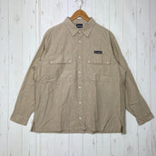【Men's XL ベージュ系】 Columbia ( コロンビア ) ファイヤーホール レイク ロングスリーブ シャツ Firehole Lake LS Shirt ブラックレーベル コットン ウェア トップス インナー シャツ ロングスリーブシャツ コットン z0