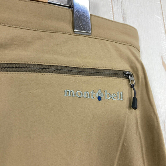【Men's L ベージュ系】 Montbell ( モンベル ) ストレッチ ライト パンツ Stretch Light Pants 1WAYストレッチ はっ水加工 薄手 ナイロン ウェア ボトムス ロングパンツ ソフトシェル z00061373  ソフトシェル