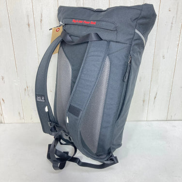 [One Size Black] Jackwolfskin Allspark Roll-Top Backpack Polyester Bag Storage Backpack Daypack Capacity [~29L] z