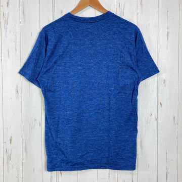 【Men's M ブルー系】 Montbell ( モンベル ) メリノウールプラスライトT Men's Merino Wool Plus Light T Men's ウール混 UVカット メリノウール ウェア トップス インナー シャツ ショートスリーブTシャツ - 0