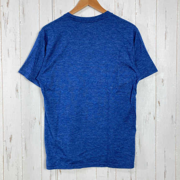 【Men's M ブルー系】 Montbell ( モンベル ) メリノウールプラスライトT Men's Merino Wool Plus Light T Men's ウール混 UVカット メリノウール ウェア トップス インナー シャツ ショートスリーブTシャツ