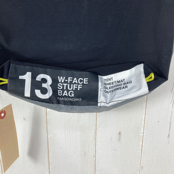 【OneSize グレー系】 Paago Works ( パーゴワークス ) ダブル フェイス スタッフ バッグ 13 W-Face Stuff Bag 13 13L 2気室構造 シルナイロン メッシュ ナイロン バッグ ストレージ パッキングサック スタッフサッ