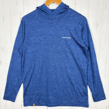 【Men's S ネイビー系】 Montbell ( モンベル ) メリノウールプラス ライト パーカ Merino Wool Plus Light Parka メリノウール ウェア トップス インナー シャツ フーディ ウール z00055363  ウール フーデ