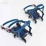 Montbell Snow Spike 6 QuickFit 黑色冰爪（L 码，海军蓝） - 轻量级冬季冰爪 (z00053415)