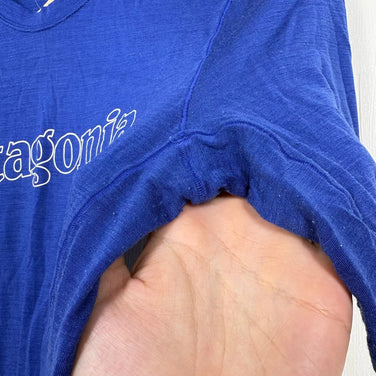 【Men's M ネイビー系】 Patagonia ( パタゴニア ) ショートスリーブ ウールティー ウェア トップス インナー シャツ ショートスリーブTシャツ クルーネック ウール z00055818  ウール ショートスリーブTシャツ クルーネック インナー