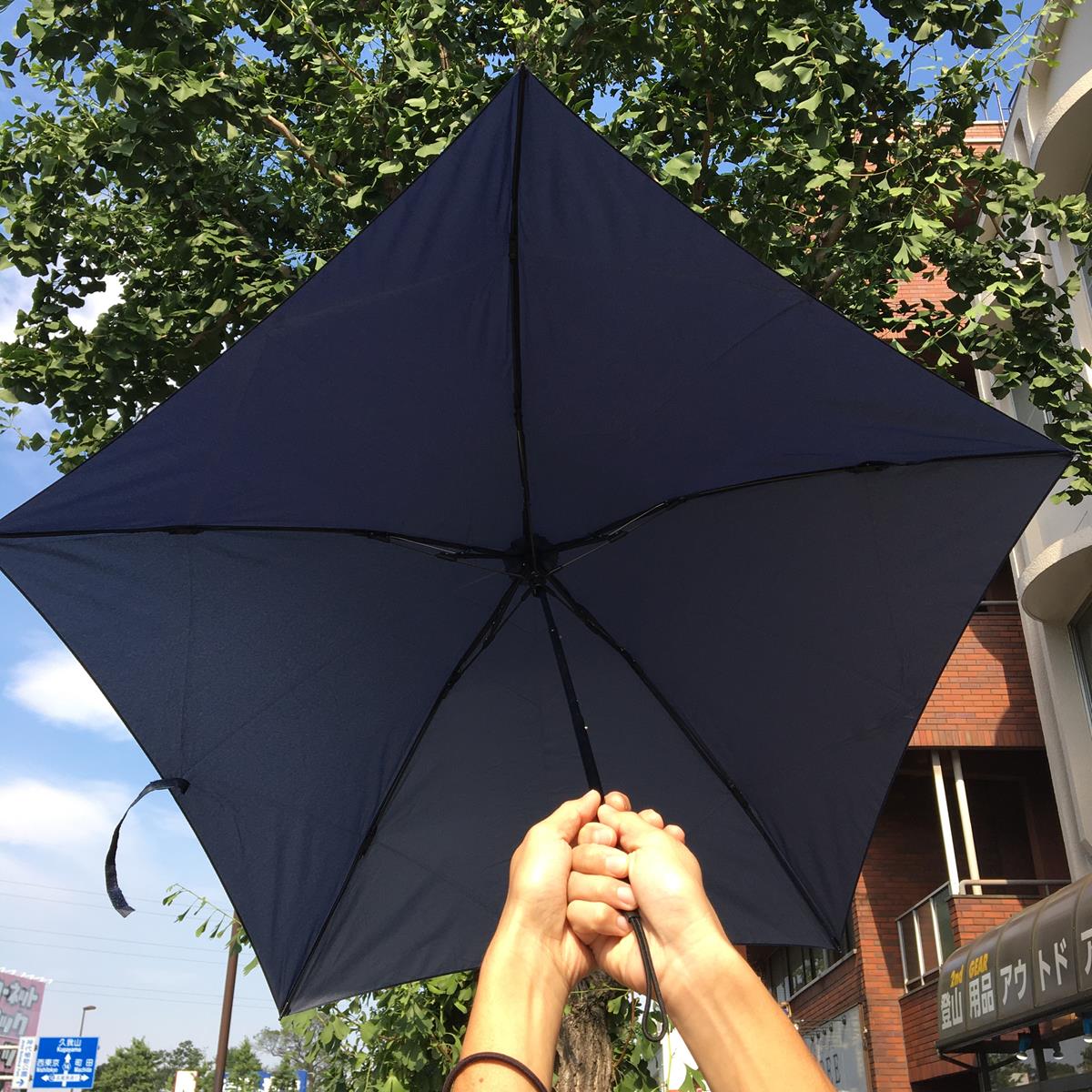 [OneSize Navy] Evernew 超轻 Ambrella UL 伞 折叠伞 碳纤维 EBY052 伞