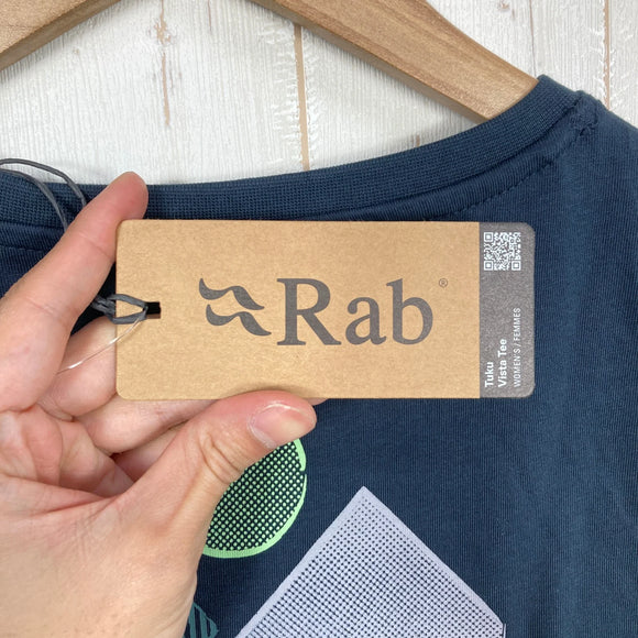 【Women's 10 ブラック系】 Rab ( ラブ ) トゥク ビスタ ティー Tuku Vista Tee QCC-17 Beluga z00058280 Beluga コットン ショートスリーブTシャツ クルーネック インナー シャツ トップス ウェア