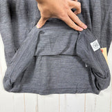 【Unisex M グレー系】 Ridge Mountain Gear ( リッジマウンテンギア ) メリノ ベーシック ロングスリーブ T シャツ Merino Basic Tee Long Sleeve メリノウール ウェア トップス インナー シャツ ロングス