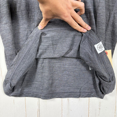 【Unisex M グレー系】 Ridge Mountain Gear ( リッジマウンテンギア ) メリノ ベーシック ロングスリーブ T シャツ Merino Basic Tee Long Sleeve メリノウール ウェア トップス インナー シャツ ロングス