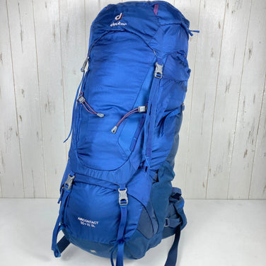 Deuter Air Contact 50+10 SL Women's One Size Navy Backpack in Steel/Midnight Nylon. Storage capacity: 30L-54L. Product code: z00053516.