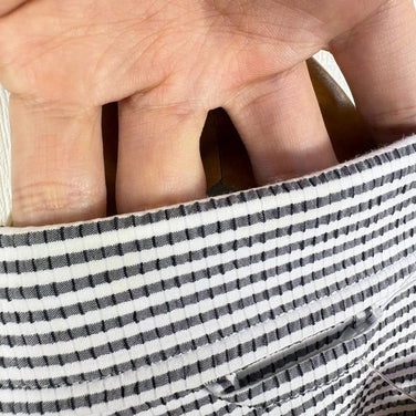 【Men's S ホワイト系】 Ridge Mountain Gear ( リッジマウンテンギア ) ベーシック ロングスリーブ シャツ ストライプ Basic Long Sleeve Shirt "Stripe" ポリエステル ウェア トップス インナー シャツ