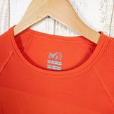 【Men's XS/S オレンジ系】 Millet ( ミレー ) LTK シームレス ティー シャツ LTK Seamless T Shorts ポリエステル MIV7880 Men's 化繊 ショートスリーブTシャツ クルーネック インナー シャツ トップス ウェア - 【公式】2ndGEAR（セカンドギア）Webショップ【登山用品・アウトドア用品専門 買取販売店】