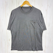 【Unisex 2 グレー系】 迷迭香 ( マンネンロウ ) ウールハイカーティー Wool Hiker Tee MCS-2B GRY z00058296 GRY ウール ショートスリーブTシャツ クルーネック インナー シャツ トップス ウェア