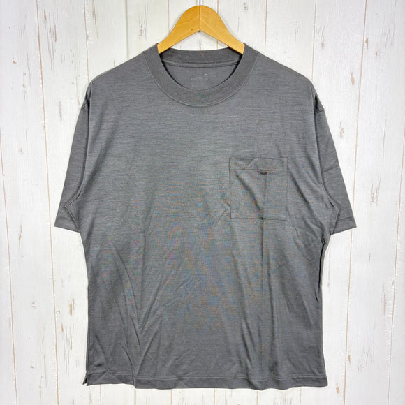 【Unisex 2 グレー系】 迷迭香 ( マンネンロウ ) ウールハイカーティー Wool Hiker Tee MCS-2B GRY z00058296 GRY ウール ショートスリーブTシャツ クルーネック インナー シャツ トップス ウェア