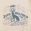 【Men's M ベージュ系】 Jackwolfskin ( ジャックウルフスキン ) ジェーピー ウォウ ピーク ウルフ ティー JP WHW PEAK WOLF T オーガニックコットン ウェア トップス インナー シャツ ショートスリーブTシャツ クルーネック - 【公式】2ndGEAR（セカンドギア）Webショップ【登山用品・アウトドア用品専門 買取販売店】