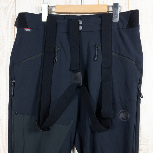 【Men's 50 ブラック系】 Mammut ( マムート ) ベースジャンプ ソフトシェル ツーリング パンツ Base Jump So Touring Pants 1021-00390 International Men's Black-Phantom ソフトシ