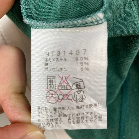 【Men's L グリーン系】 The North Face ( ザ・ノースフェイス ) ショートスリーブ メッセージロゴ ティー ポリエステル ウェア トップス インナー シャツ ショートスリーブTシャツ クルーネック コットン z00057762  コットン シ