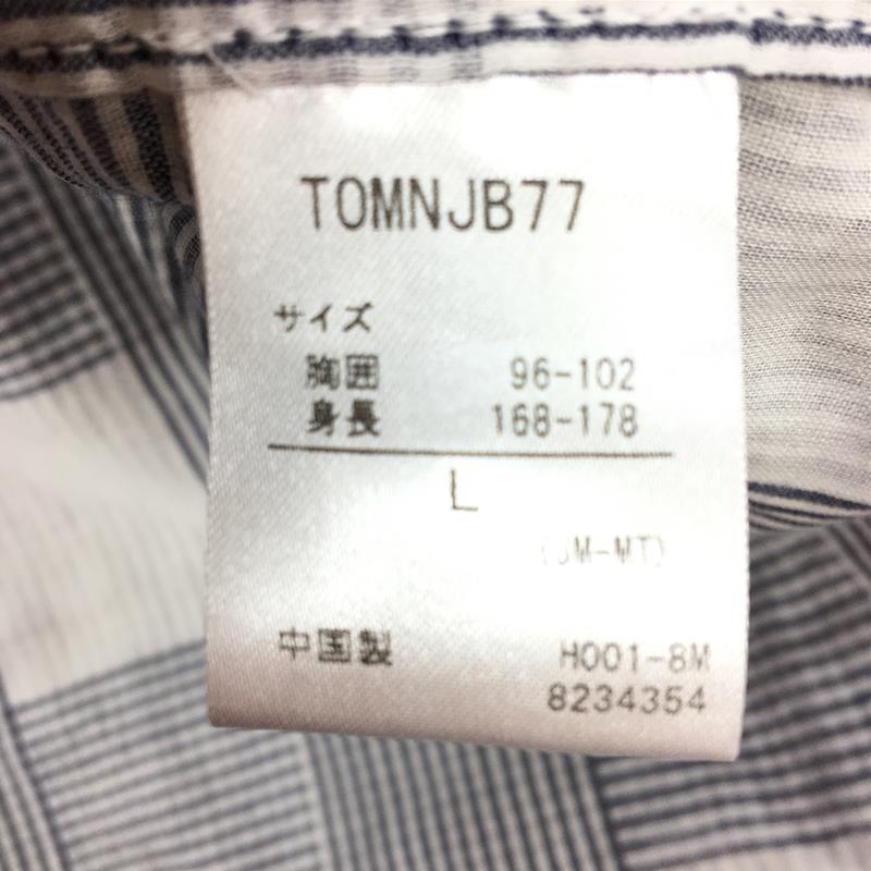 【男款L海军蓝】土拨鼠双纱L/S衬衫TOMNJB77亚洲男士合成纤维长袖衬衫内衬衬衫上衣