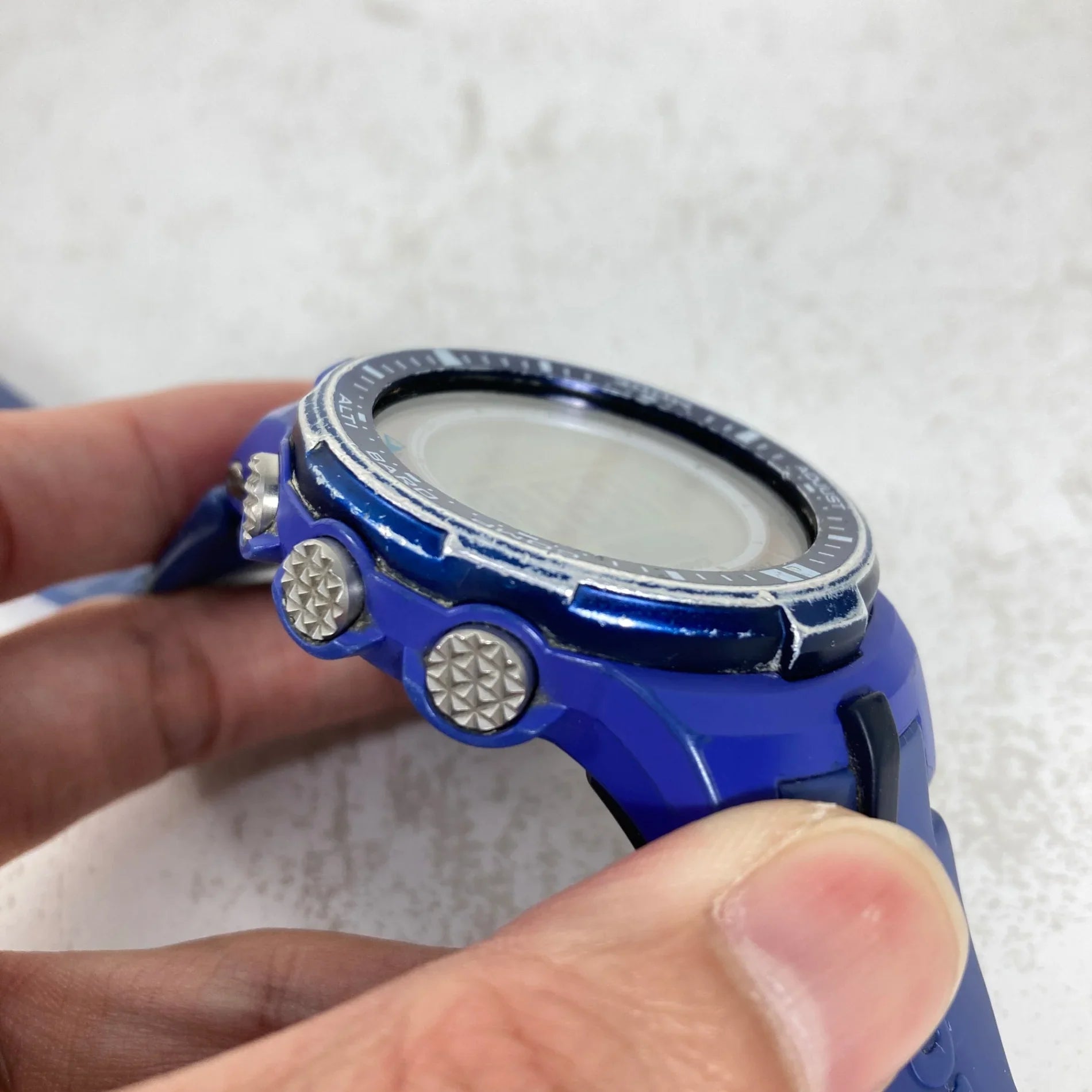 【OneSize ブルー系】 Pro Trek By Casio ( プロトレック By カシオ ) PRW-3000 スリムライン 電波ソーラー トリプルセンサーVer.3搭載 電子機器 精密機器 アウトドア OneSize ブルー系】 Pro Trek By Casio ( プロトレック By カシオ
