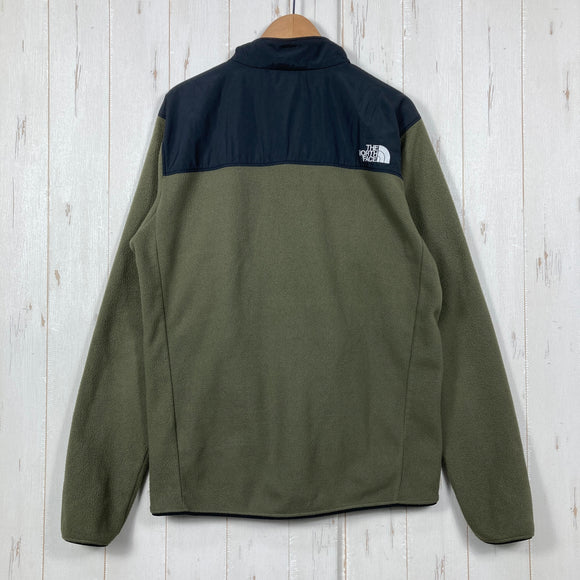 【Men's L グリーン系】 The North Face ( ザ・ノースフェイス ) マウンテン バーサ マイクロ ジャケット Mountain Versa Micro Jacket 軽量マイクロフリース 静電ケア ポリエステル ウェア トップス アウター ジャ