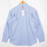 男式小号 Blue Ridge Mountain Gear 基本款长袖衬衫，条纹，蓝色/白色，涤纶，上衣