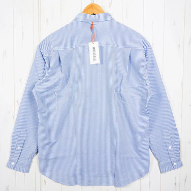 男式小号 Blue Ridge Mountain Gear 基本款长袖衬衫，条纹，蓝色/白色，涤纶，上衣