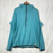 【Unisex XXL ブルー系】 Senchi Designs ( センチデザインズ ) アルファ 90 フーディ ウィズ ハーフジップ ALPHA 90 HOODIE W/ HALF ZIP ポリエステル ウェア トップス アウター ジャケット フリース ポーラテッ