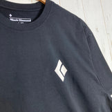 Black Diamond 男士短袖登山装备 T 恤 (SS) - 有机棉，L 码，黑色。