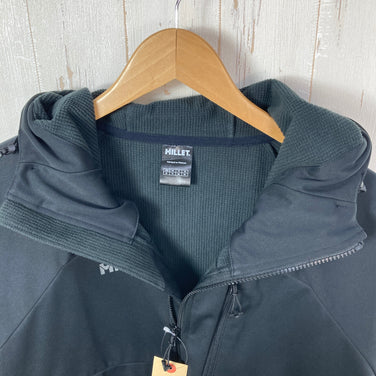【Men's XL ブラック系】 Millet ( ミレー ) ウィンド シールド ストレッチ フーディ Wind Shield Stretch Hoody ポリエステル ウェア トップス アウター ジャケット フリース z00058568  フリース アウター ジャ