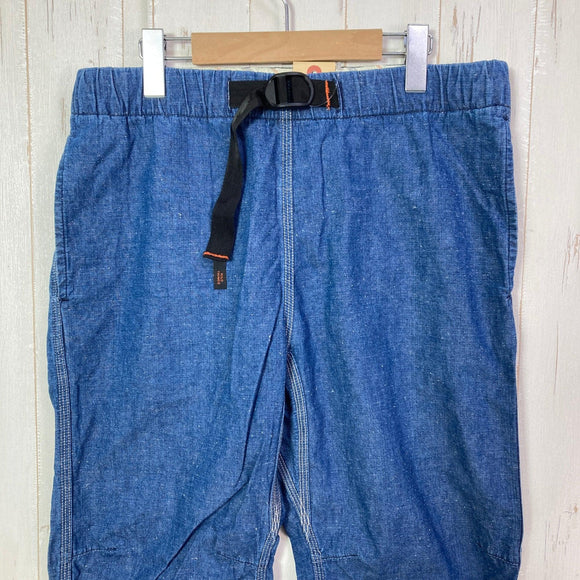 【Men's L ブルー系】 Wildthings ( ワイルドシングス ) デニム クライミング 3/4 レングス クロップドパンツ 生産終了モデル 入手困難 KATO`（カトー）コラボ コットン ウェア ボトムス ロングパンツ コットン z00057277
