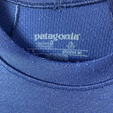 Men's Small Navy 2012 Patagonia Capilene 3 Midweight Crew, Polyester Long Sleeve Crew T-Shirt