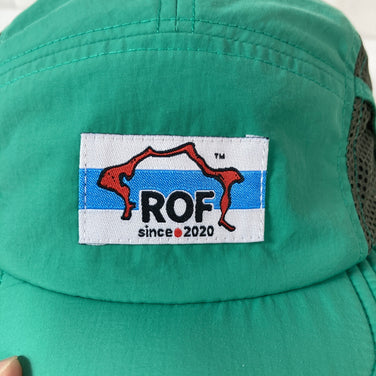 【Unisex M グリーン系】 ROF ( Ring Of Fire / リング オブ ファイヤー ) UVカット マウンテン UL キャップ UV Cut Mountain UL Cap グリーン 2025限定カラー たかくらや JAPAN FIT 東レ サマーシ