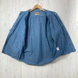 【Men's L ブルー系】 Camco（カムコ） シャンブレー シャツ Chambray Shirt コットン ウェア トップス インナー シャツ ロングスリーブシャツ 化繊 z00058766  化繊 ロングスリーブシャツ インナー シャツ トップス ウェア